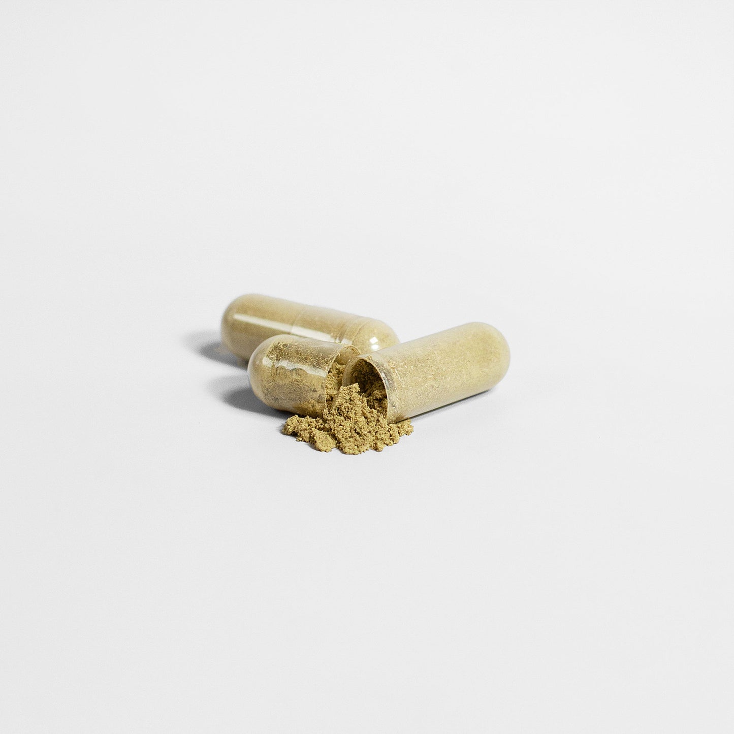Alpha Omega Vitality Ginkgo Biloba and Ginseng capsules with powdered contents for enhanced vitality