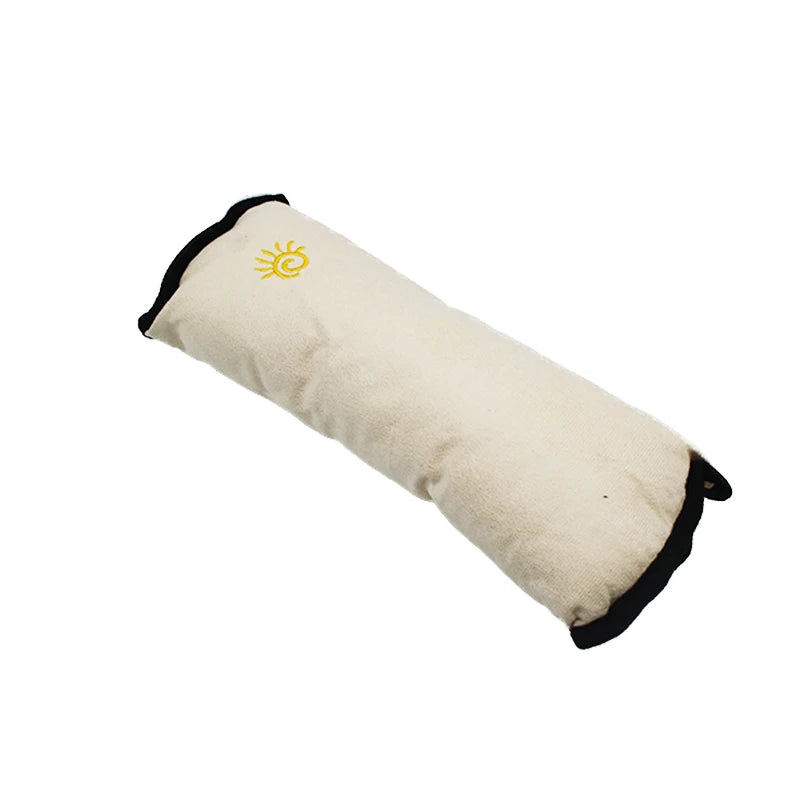 Soft and cozy children's car seat cushion by Alpha Omega Vitality for added comfort during travel