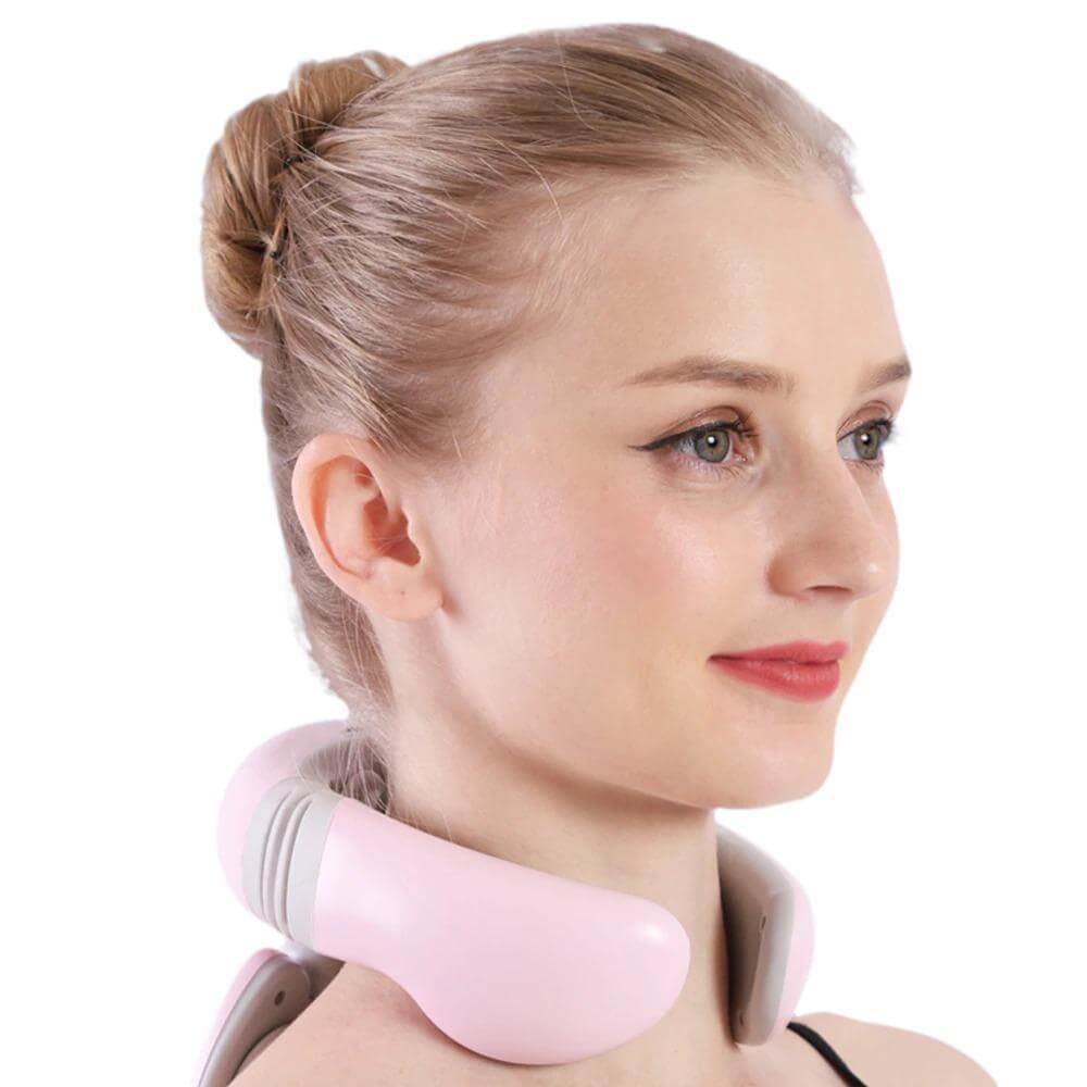 4D neck massager with remote designed for ultimate relaxation and neck pain relief