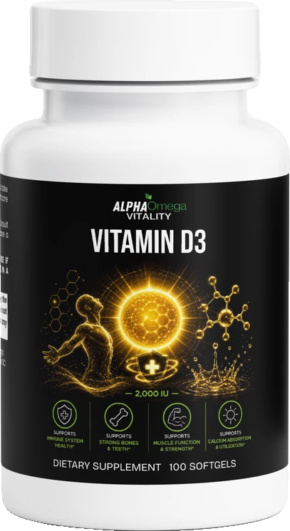 Vitamin D3 2,000 IU — Daily Foundation by Alpha Omega Vitality