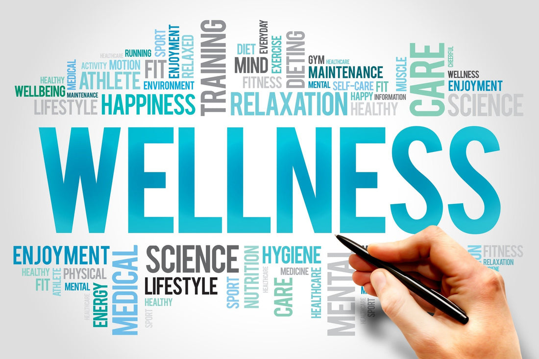 Creative display of wellness concepts and mindful morning routine tips for a balanced lifestyle