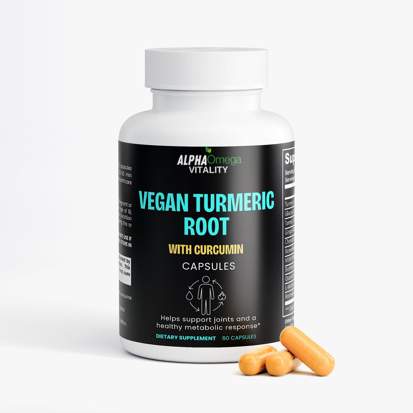 Vegan Turmeric Root with Curcumin