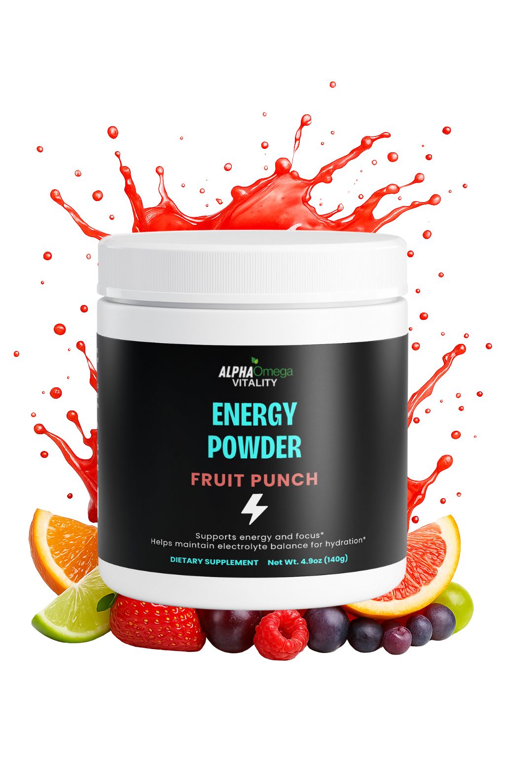 Energy Boost Drink Powder - Fruit Punch