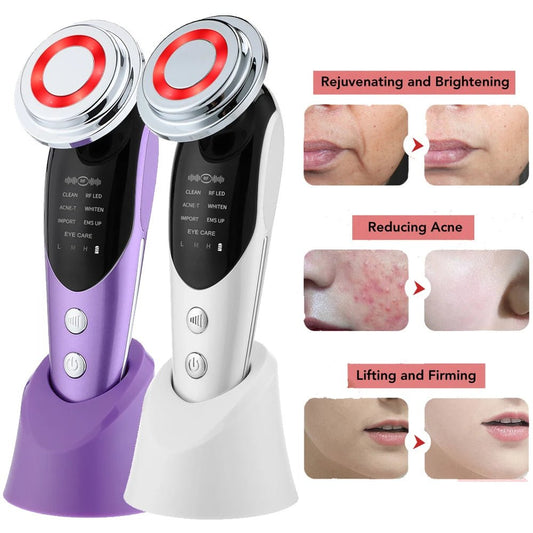 Alpha Omega Vitality 7 in 1 facial toning tool for rejuvenating, brightening, and lifting skin