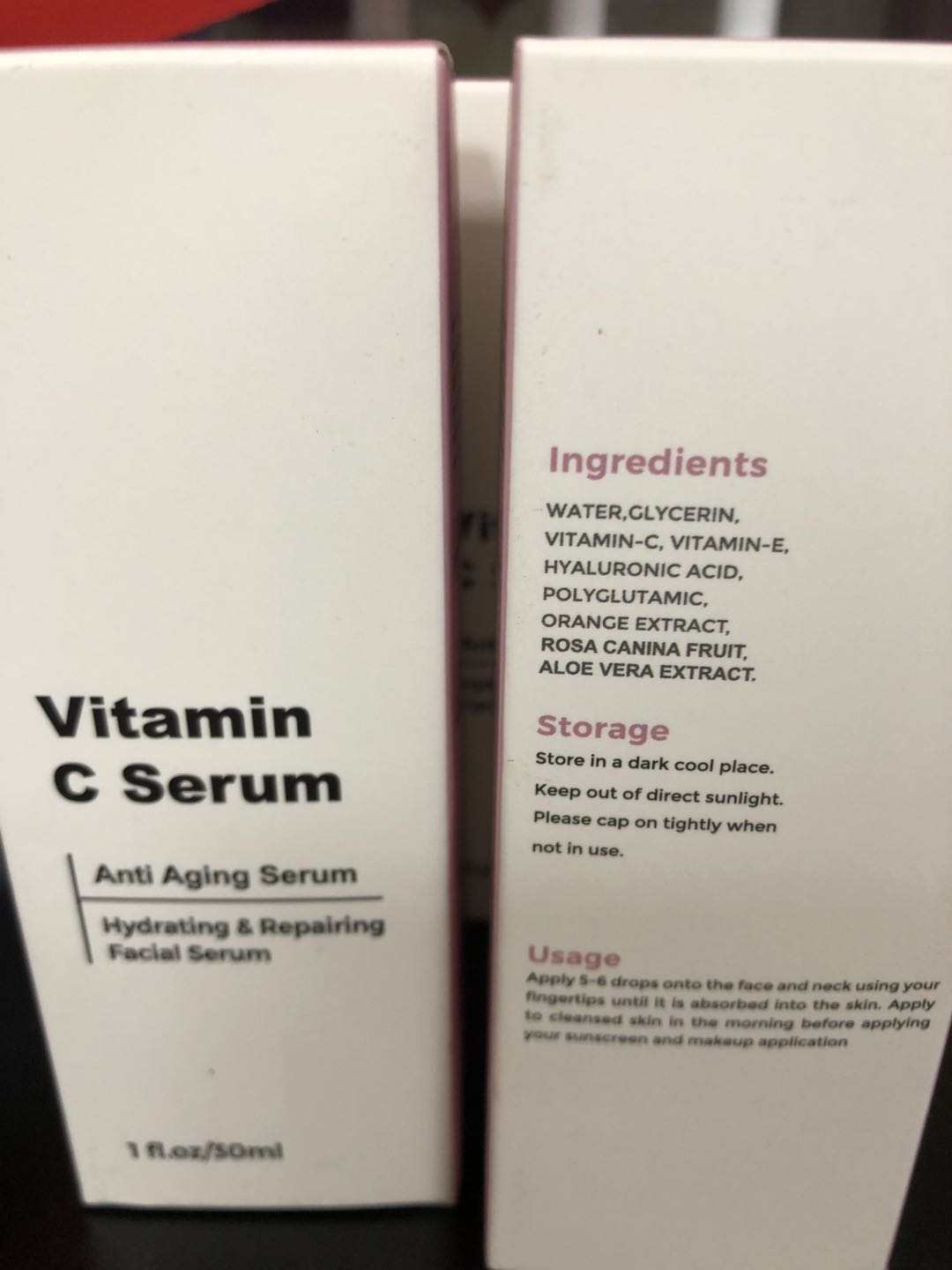 Alpha Omega Vitality premium vitamin C serum for anti-aging, hydrating, and repairing skin care.