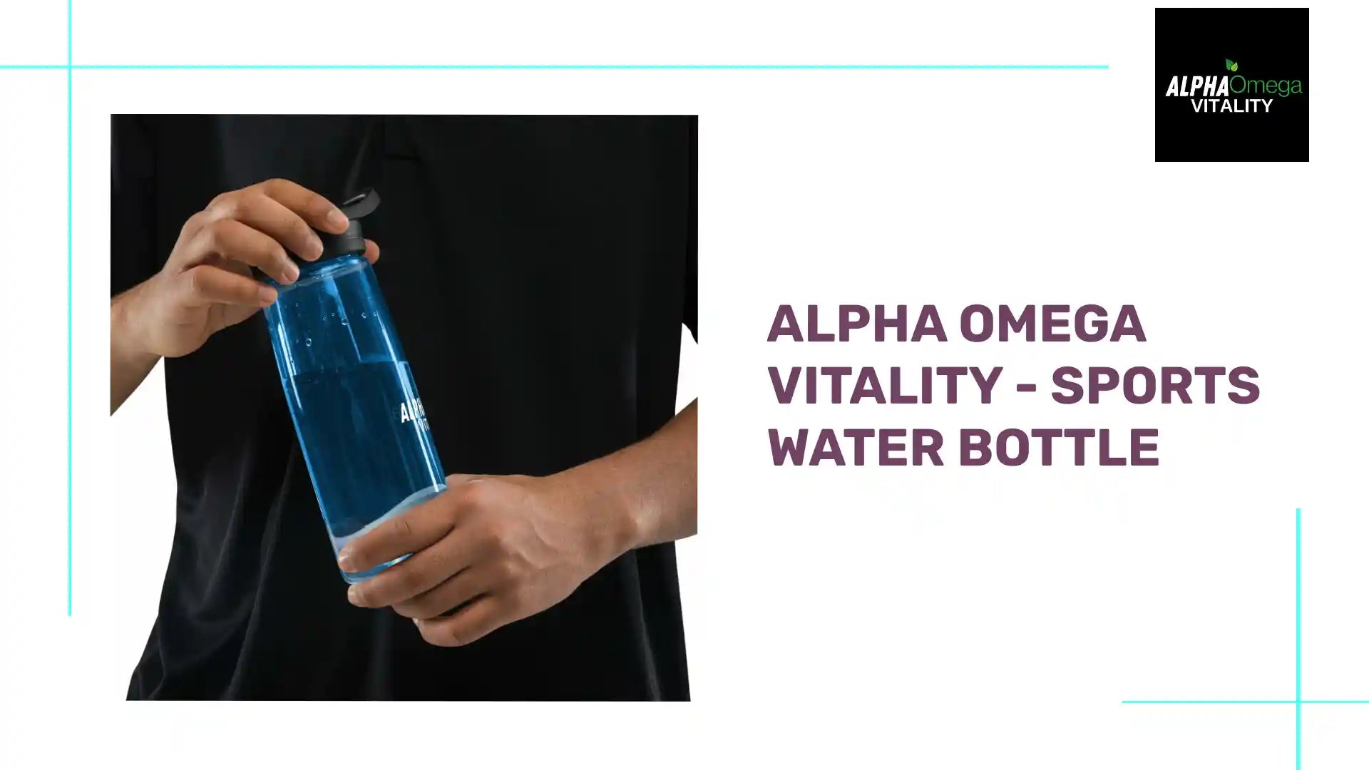 Alpha Omega Vitality - Sports water bottle by@Outfy