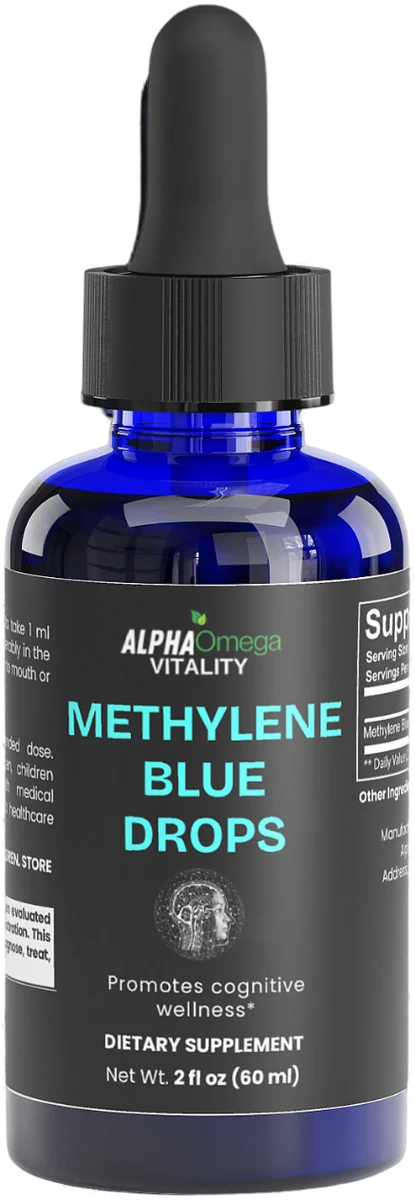 Methylene Blue Drops — Cognitive Support by Alpha Omega Vitality