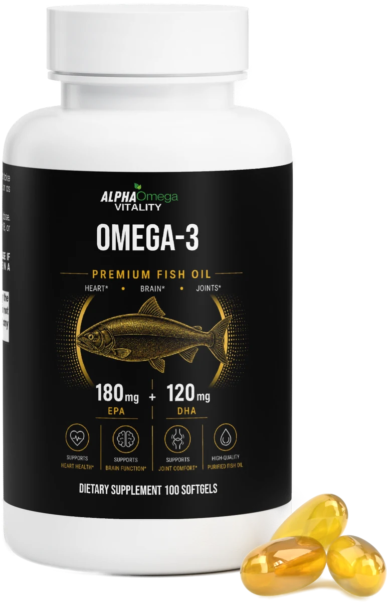 Premium Omega-3 for Heart Health — Heart & Circulation by Alpha Omega Vitality