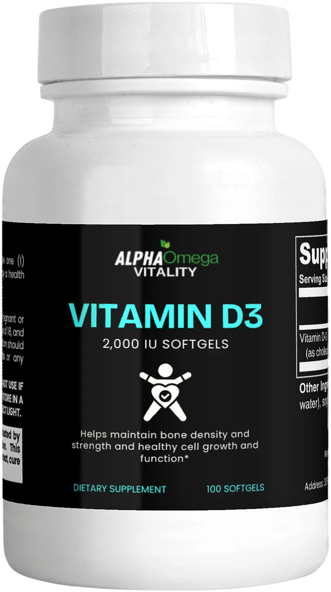 Vitamin D3 2,000 IU — Daily Foundation by Alpha Omega Vitality